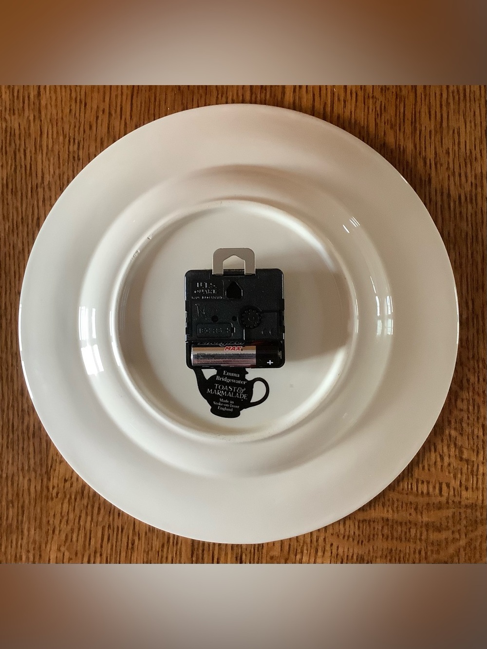 Emma Bridgewater Pottery Black Toast & Marmalade Wall Clock ..A Rare Find - Picture 3 of 5